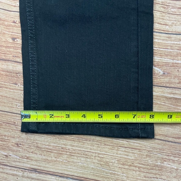 Levis 505 Jeans Mens Regular Fit Straight Leg Black Size 34x30 - Picture 5 of 9